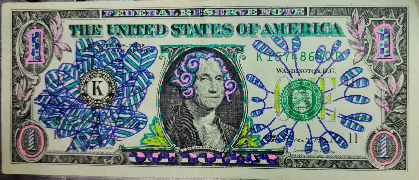 Dollar Bill Art #34