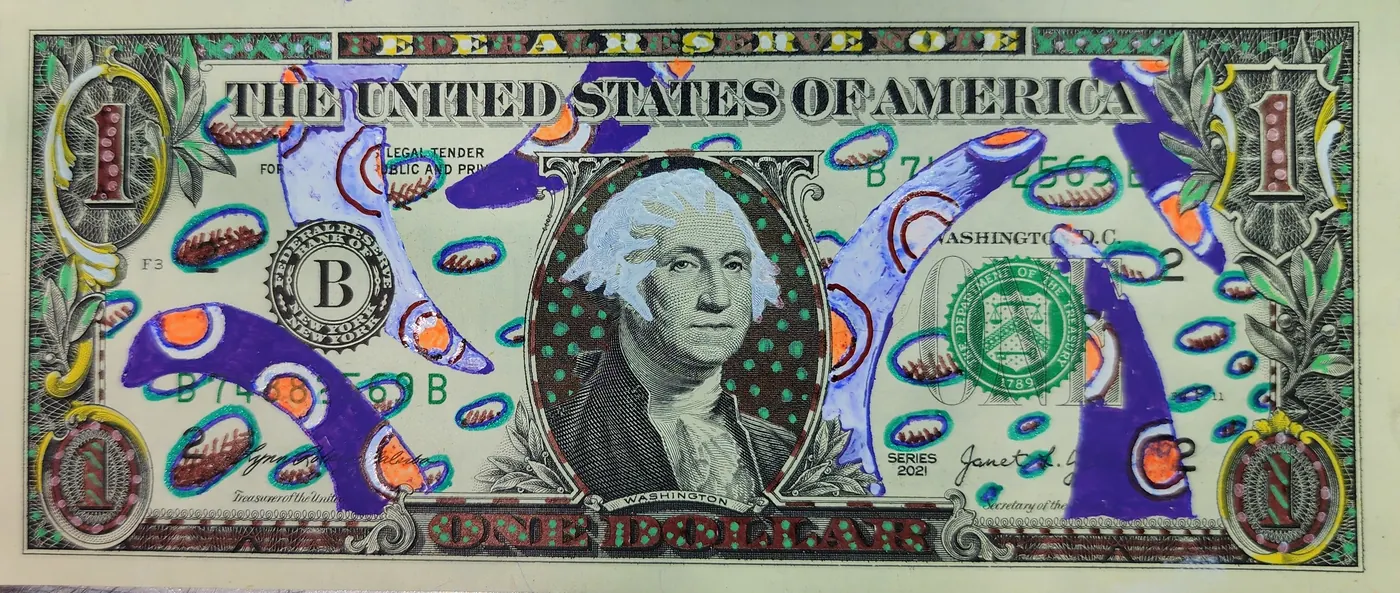 Dollar Bill Art #352
