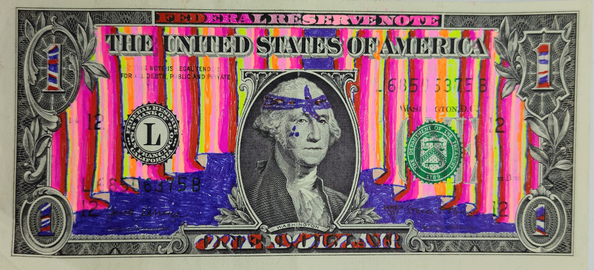Dollar Bill Art #477
