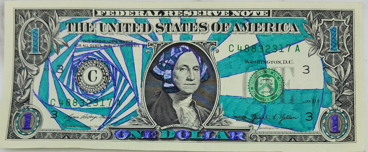Dollar Bill Art #479