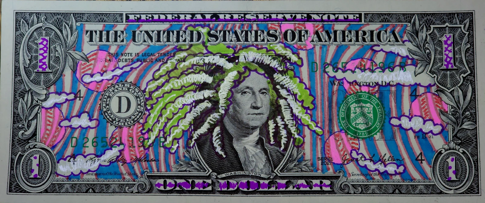 Dollar Bill Art #492