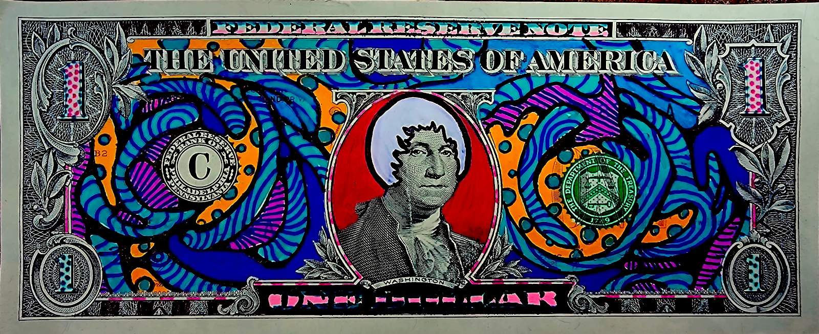 Dollar Bill Art #496