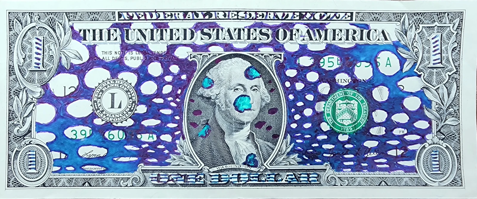 Dollar Bill Art #498