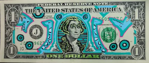 Dollar Bill Art #196