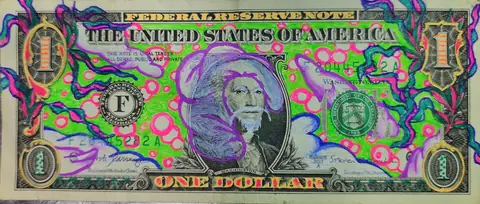 Dollar Bill Art #295