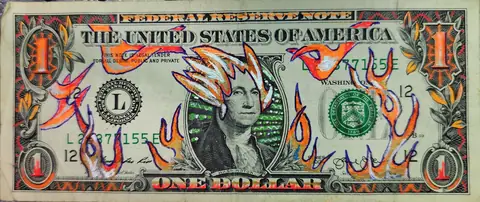 Dollar Bill Art #327