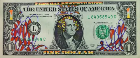 Dollar Bill Art #363