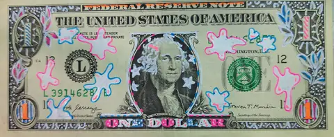 Dollar Bill Art #364