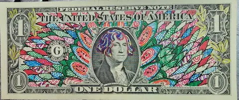 Dollar Bill Art #377