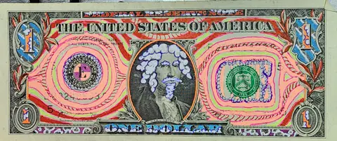 Dollar Bill Art #387