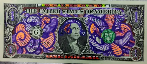 Dollar Bill Art #401