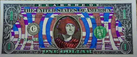 Dollar Bill Art #494